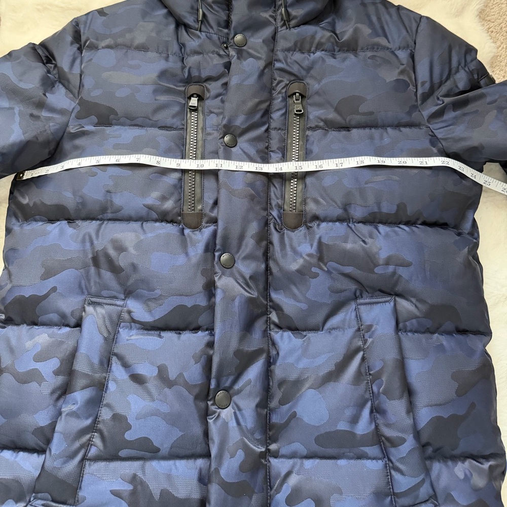 Michael Kors Navy Camouflage Quilted Puffer Jacket-Water/Cold Resistant -M - Picture 15 of 16